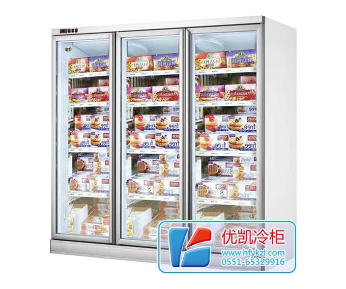 三門分體風(fēng)冷冷凍展示柜